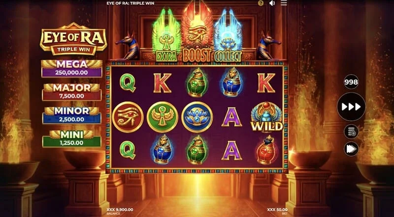 Eye of Ra Triple Win – Wild som dukket opp på hjulene