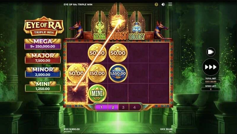 Eye of Ra Triple Win – stor utbetaling på linjen etter å ha samlet kister
